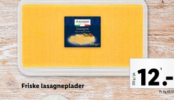 Lidl Friske lasagneplader tilbud