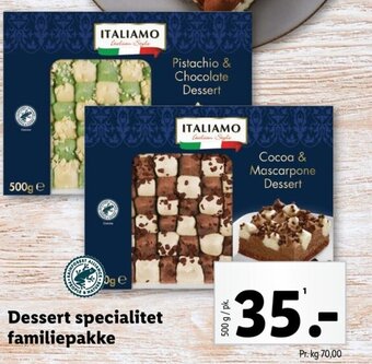Lidl Dessert specialitet familiepakke tilbud