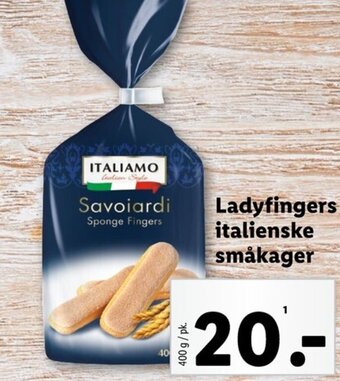 Lidl Ladyfingers italienske småkager tilbud