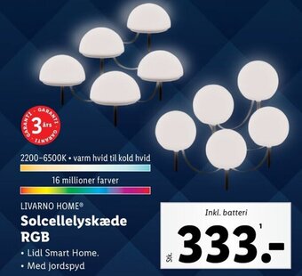 LIVARNO HOMEⓇ Solcellelyskæde RGB
