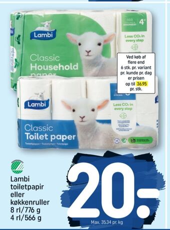 REMA 1000 Classic køkkenrulle tilbud