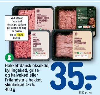 REMA 1000 Rema 1000 hakket kalv og grisekød tilbud