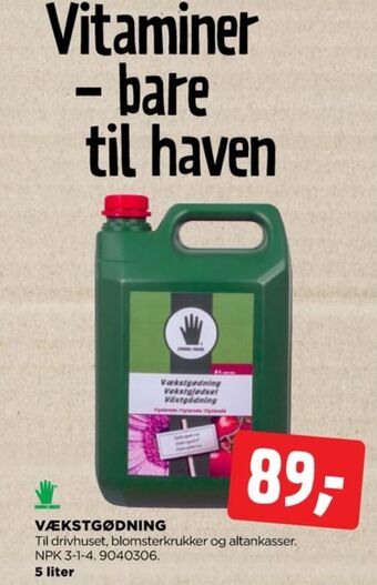 jem & fix Grønne fingre gødning tilbud