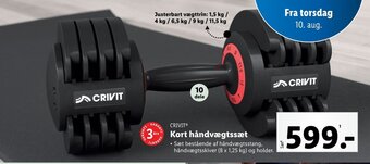 CRIVIT® Kort håndvægtssæt