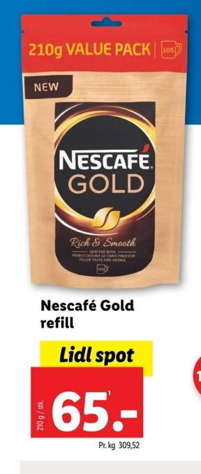 Lidl Nescafé Gold refill tilbud