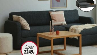 JYSK JETSMARK SOVESOFA MED CHAISELONG tilbud