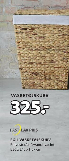 JYSK EGIL VASKETØJSKURV tilbud