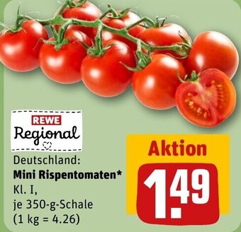 REWE DE Mini Rispentomaten tilbud