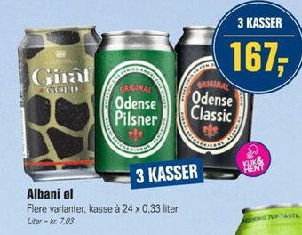 Otto Duborg Albani øl tilbud