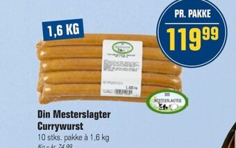 Otto Duborg Din Mesterslagter Currywurst tilbud