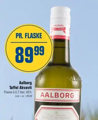 Otto Duborg Aalborg Taffel Akvavit Flaske à 0,7 liter tilbud