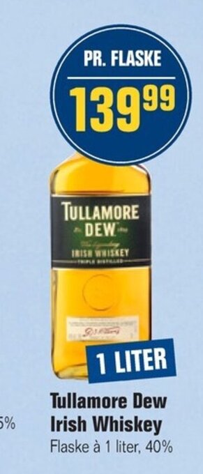 Otto Duborg Tullamore Dew Irish Whiskey tilbud