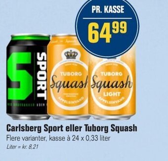 Otto Duborg Carlsberg Sport eller Tuborg Squash Flere varianter, tilbud