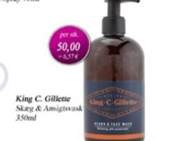 Otto Duborg King C. Gillette Skag & Ansigtsvask 350ml tilbud