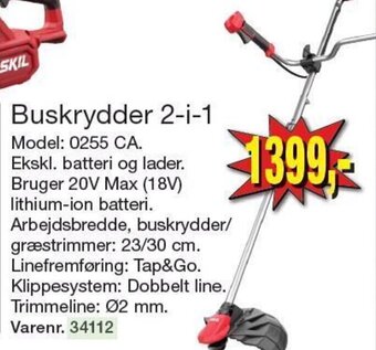 Harald Nyborg Buskrydder 2-i-1 tilbud
