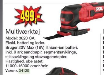 Harald Nyborg Multiværktøj Model: 3620 CA. tilbud