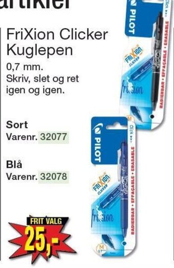 Harald Nyborg FriXion Clicker Kuglepen tilbud