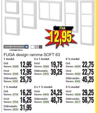 Harald Nyborg FUGA design ramme SOFT 63 tilbud