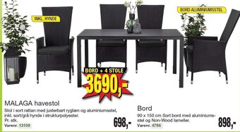 Harald Nyborg MALAGA havestol tilbud