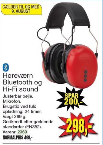 Harald Nyborg Høreværn Bluetooth og Hi-Fi sound tilbud