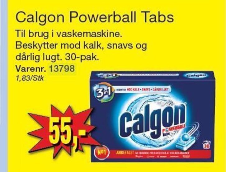 Calgon Powerball Tabs tilbud hos Harald