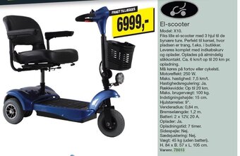 Harald Nyborg El-scooter Model: X10. tilbud
