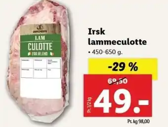 Lidl Irsk Lammeculotte 450-650g tilbud