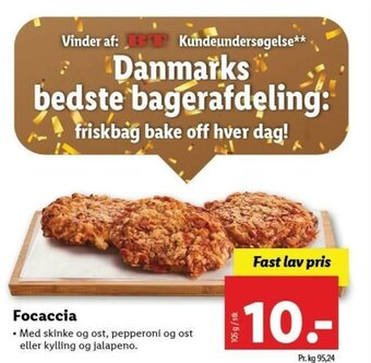 Lidl Focaccia 105g tilbud
