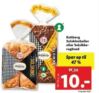 Kohberg Solskinsboller Eller Solsikke-Rugbrød 390-750g