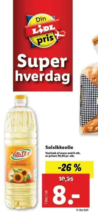 Solsikkeolie 1 liter