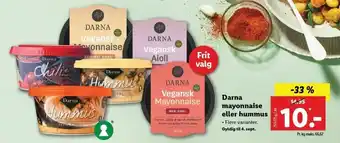 Darna Mayonnaise Eller Hummus 150-175g