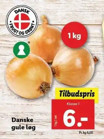 Lidl Danske Gule Løg 1 kg tilbud