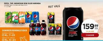 Scandinavian Park Pepsi, 7up, mountain dew eller mirinda tilbud