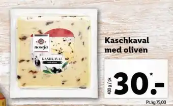 Lidl Kaschkaval Med Oliven 400g tilbud