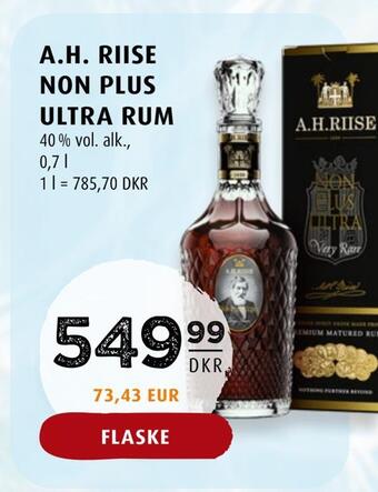 Scandinavian Park A.h. riise non plus ultra rum tilbud