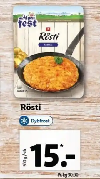 Lidl Rösti 500g tilbud