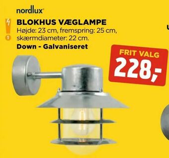 jem & fix Blokhus væglampe tilbud