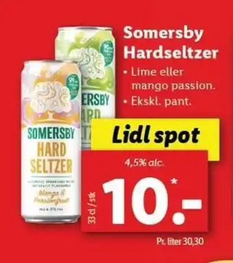Lidl Somersby Hardseltzer tilbud