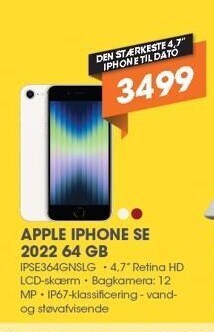 Expert Apple iphone se 2022 64 gb tilbud