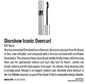 Scandlines Travel Shop Diorshow iconic overcurl tilbud