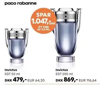 Scandlines Travel Shop Paco rabanne invictus tilbud