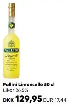 Scandlines Travel Shop Pallini limoncello 50 cl tilbud