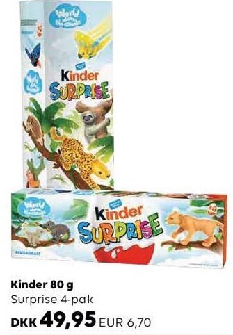 Scandlines Travel Shop Kinder 80 g tilbud