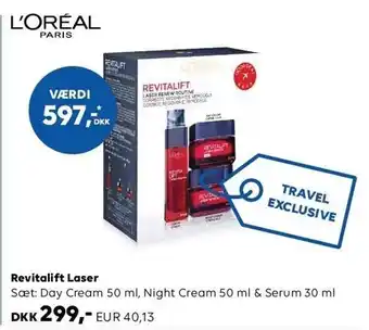 Scandlines Travel Shop L'oréal revitalift laser tilbud