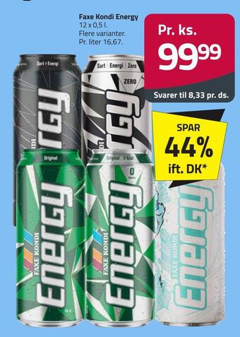 Fleggaard Faxe kondi energy tilbud
