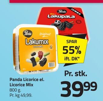 Fleggaard Panda licorice el. licorice mix tilbud