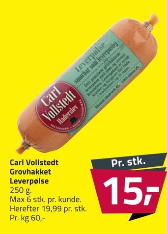 Fleggaard Carl vollstedt grovhakket leverpølse tilbud