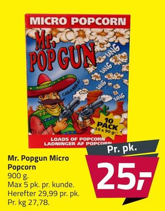 Fleggaard Mr. popgun micro popcorn tilbud