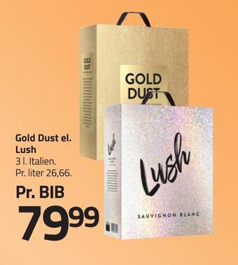 Fleggaard Gold dust el. lush tilbud