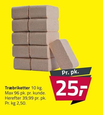 Fleggaard Træbriketter tilbud